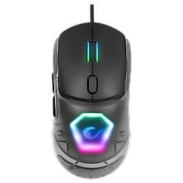 Hyalo   M1   Değiştirilebilir   3   Kapaklı   RGB   12000   Dpi   Oyuncu   Mouse-Siyah
