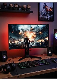RAMPAGE Drop DR27C300F 27 300Hz 1ms Fast VA FHD Freesync/Gsync RGB Pivot R1500 Curved Oyuncu Monitör