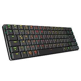 W-GRANITE KABLOSUZ   Mekanik   Oyuncu   Klavyesi-Siyah/Gri