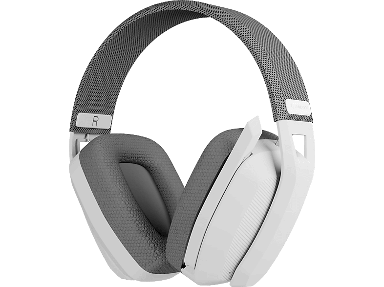 RAMPAGE Blitz Wireless 2.4G+ Bluetooth Mikrofonlu Kulak Üstü Oyuncu Kulaklığı Beyaz Gri